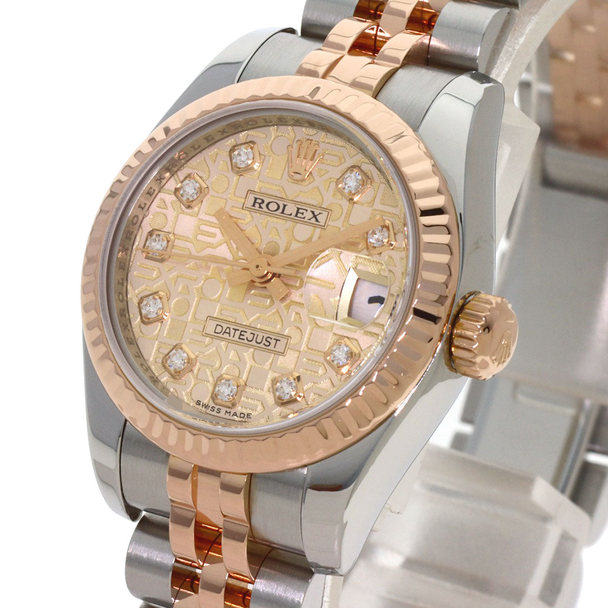 ROLEX DATEJUST 10P Diamond Watches 179171G Stainless Steel/SSxK18PG Ladies