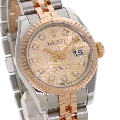 ROLEX DATEJUST 10P Diamond Watches 179171G Stainless Steel/SSxK18PG Ladies
