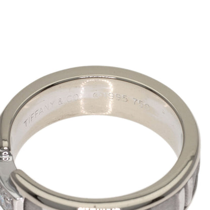 TIFFANY&Co. Atlas 3P Diamond Ring K18 White Gold Ladies [Used]