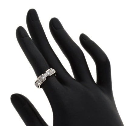 TIFFANY&Co. Atlas 3P Diamond Ring K18 White Gold Ladies [Used]