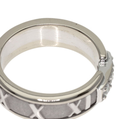 TIFFANY&Co. Atlas 3P Diamond Ring K18 White Gold Ladies [Used]