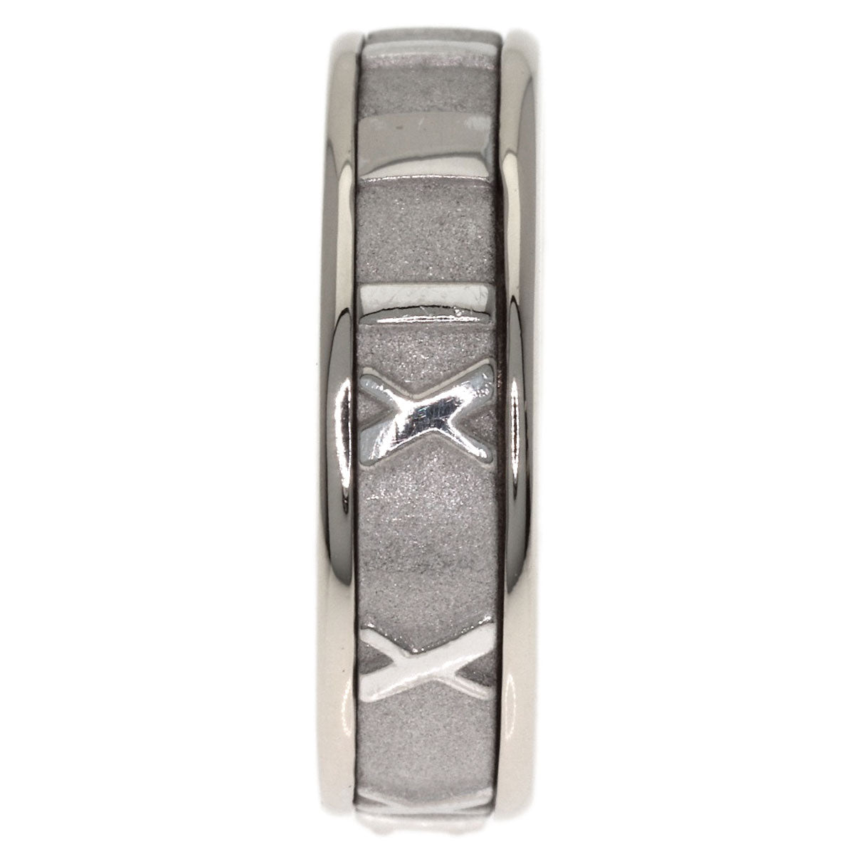 TIFFANY&Co. Atlas 3P Diamond Ring K18 White Gold Ladies [Used]