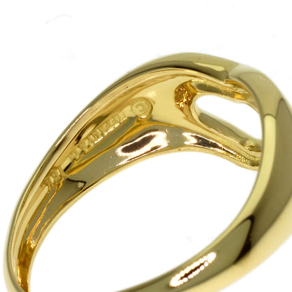 TIFFANY&Co. Open heart Ring K18 Yellow Gold Ladies [Used]