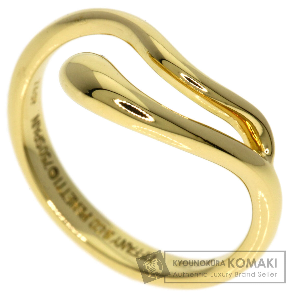 TIFFANY&Co. Freeform teardrop Ring K18 Yellow Gold Ladies [Used]