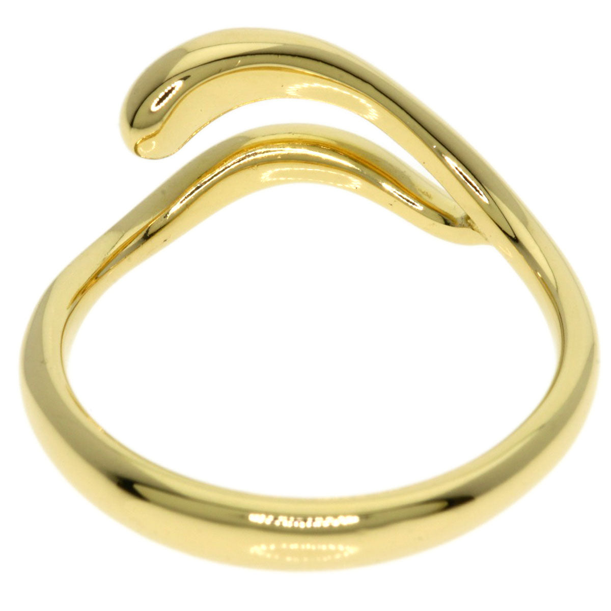 TIFFANY&Co. Freeform teardrop Ring K18 Yellow Gold Ladies [Used]