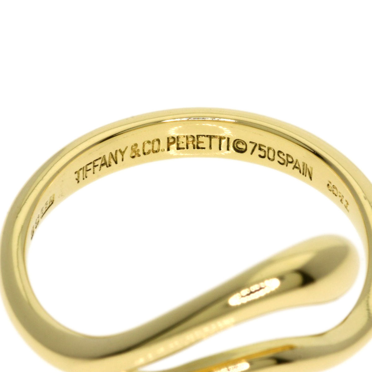 TIFFANY&Co. Freeform teardrop Ring K18 Yellow Gold Ladies [Used]