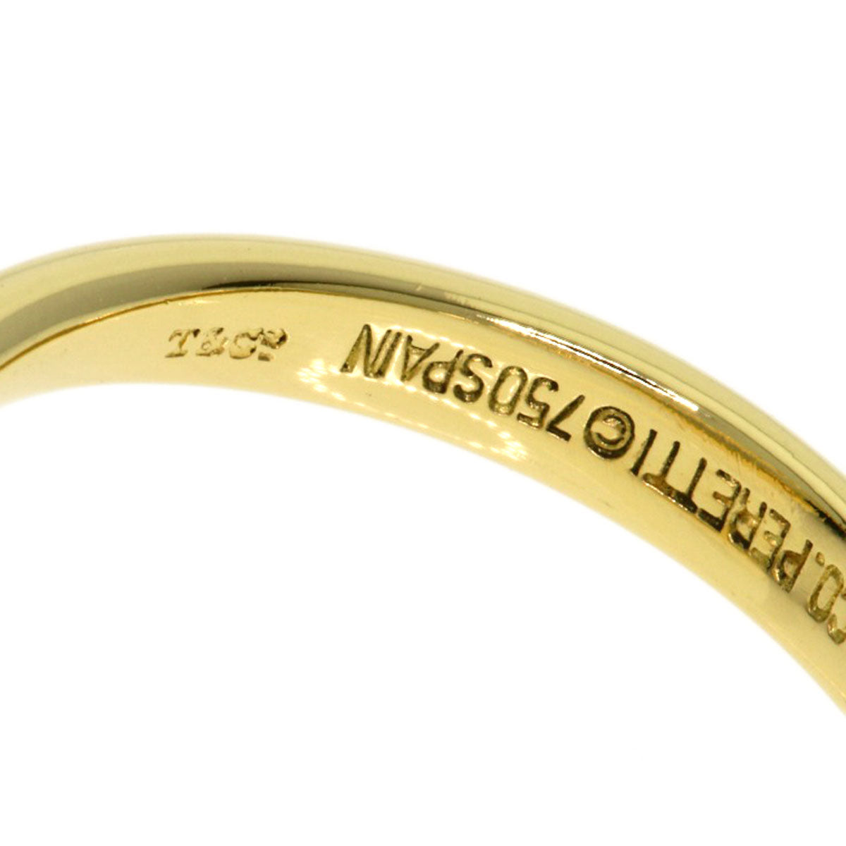 TIFFANY&Co. Freeform teardrop Ring K18 Yellow Gold Ladies [Used]