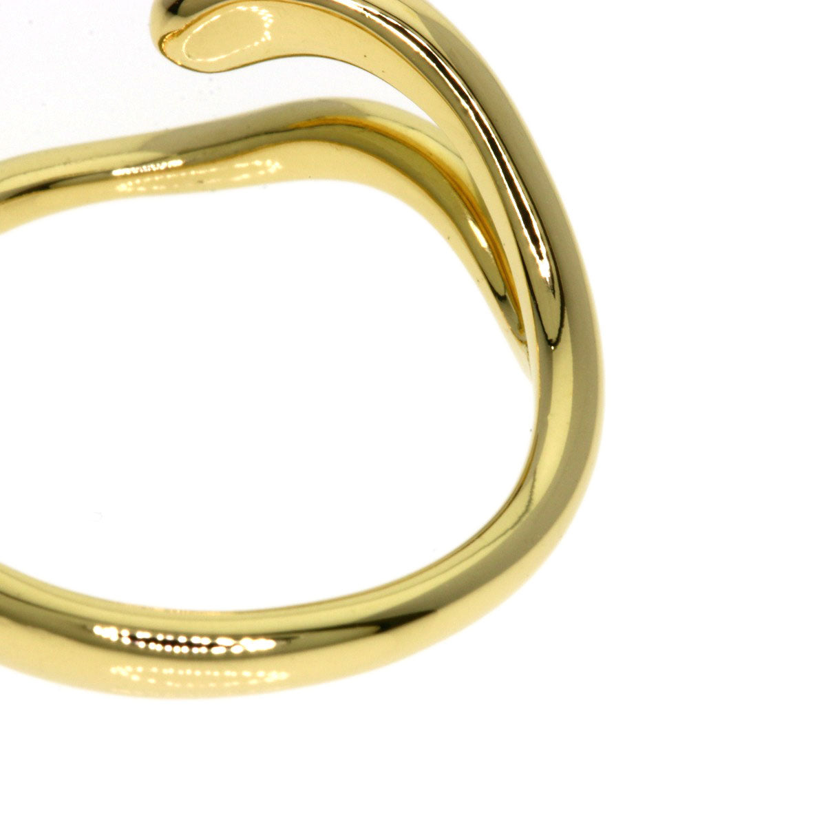 TIFFANY&Co. Freeform teardrop Ring K18 Yellow Gold Ladies [Used]