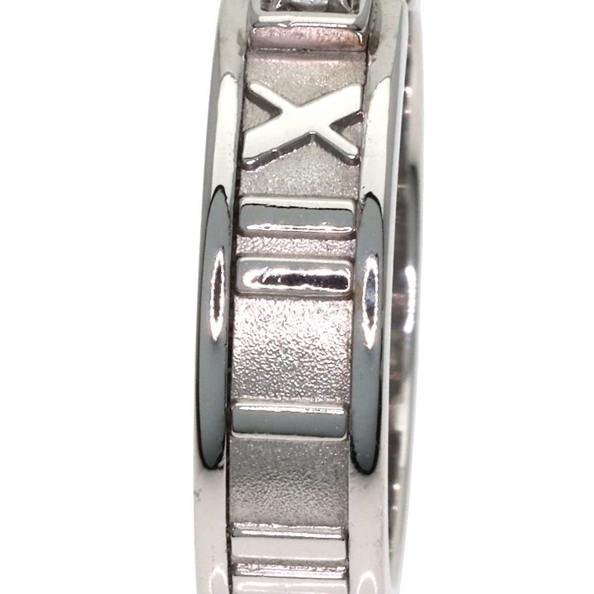 TIFFANY&Co. Atlas 3P Diamond Ring K18 White Gold Ladies [Used]