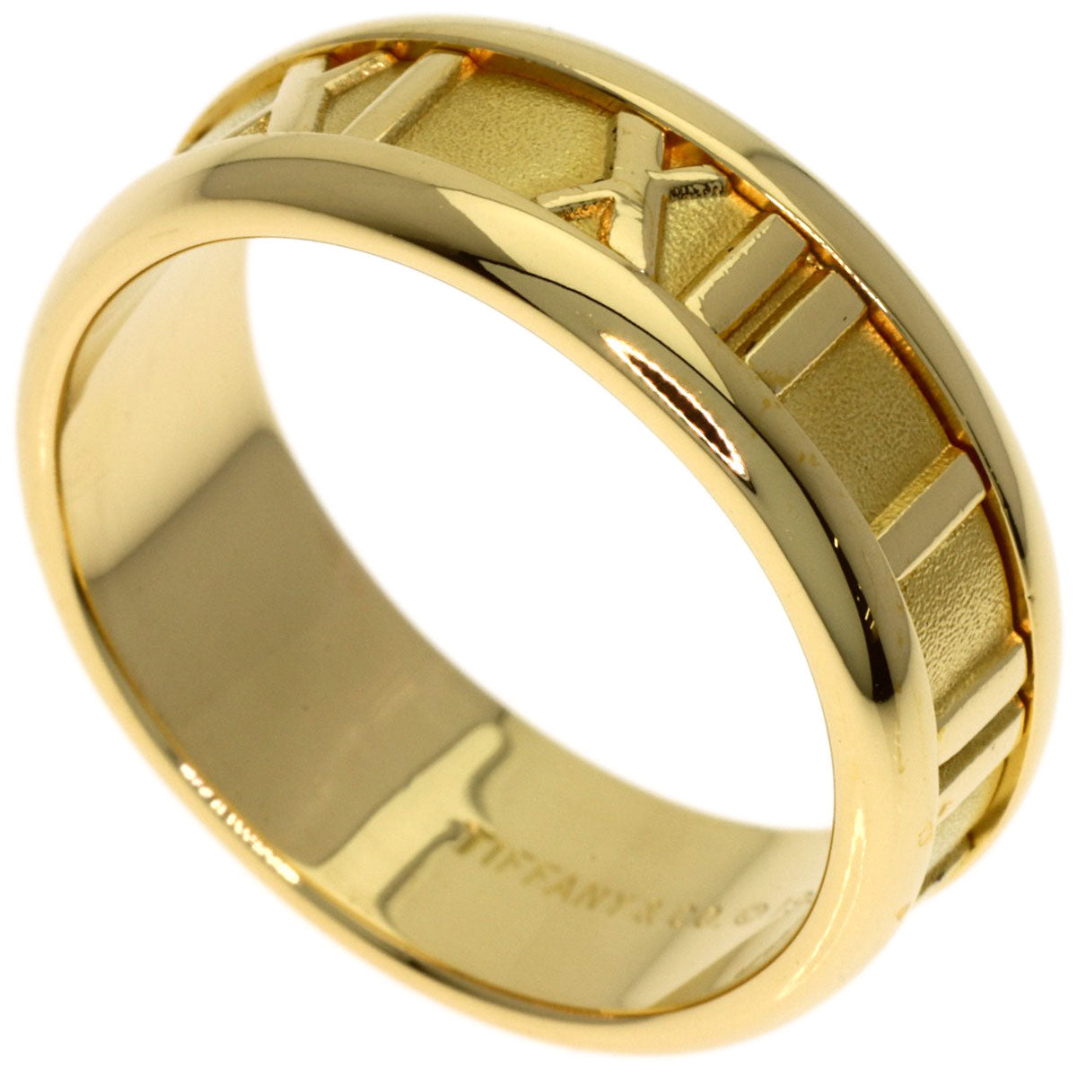 TIFFANY&Co. Atlas Ring K18 Yellow Gold Ladies [Used]