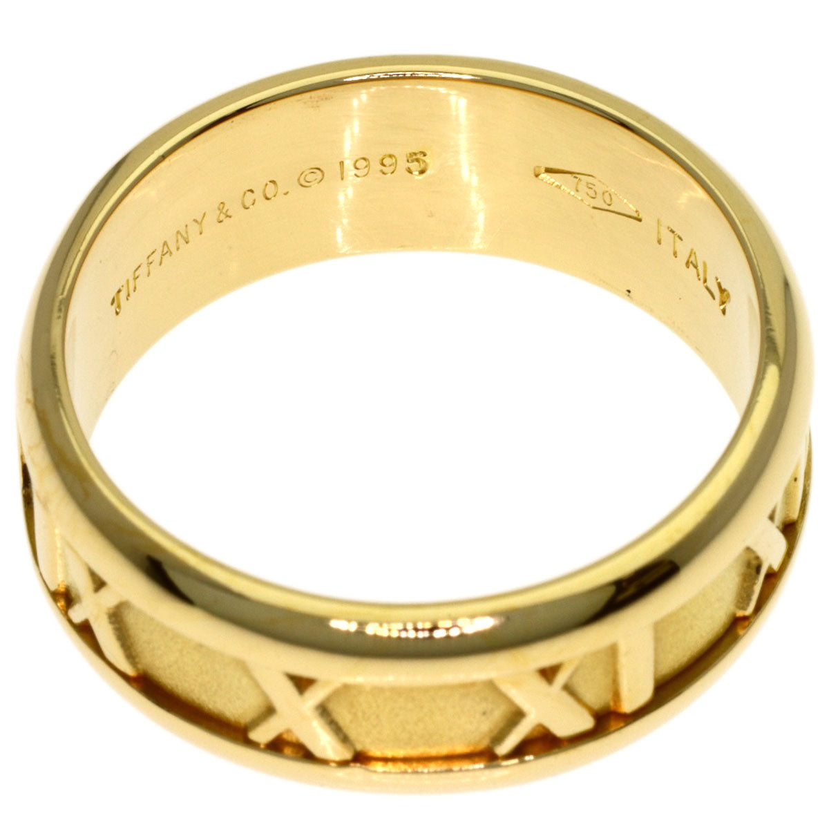 TIFFANY&Co. Atlas Ring K18 Yellow Gold Ladies [Used]