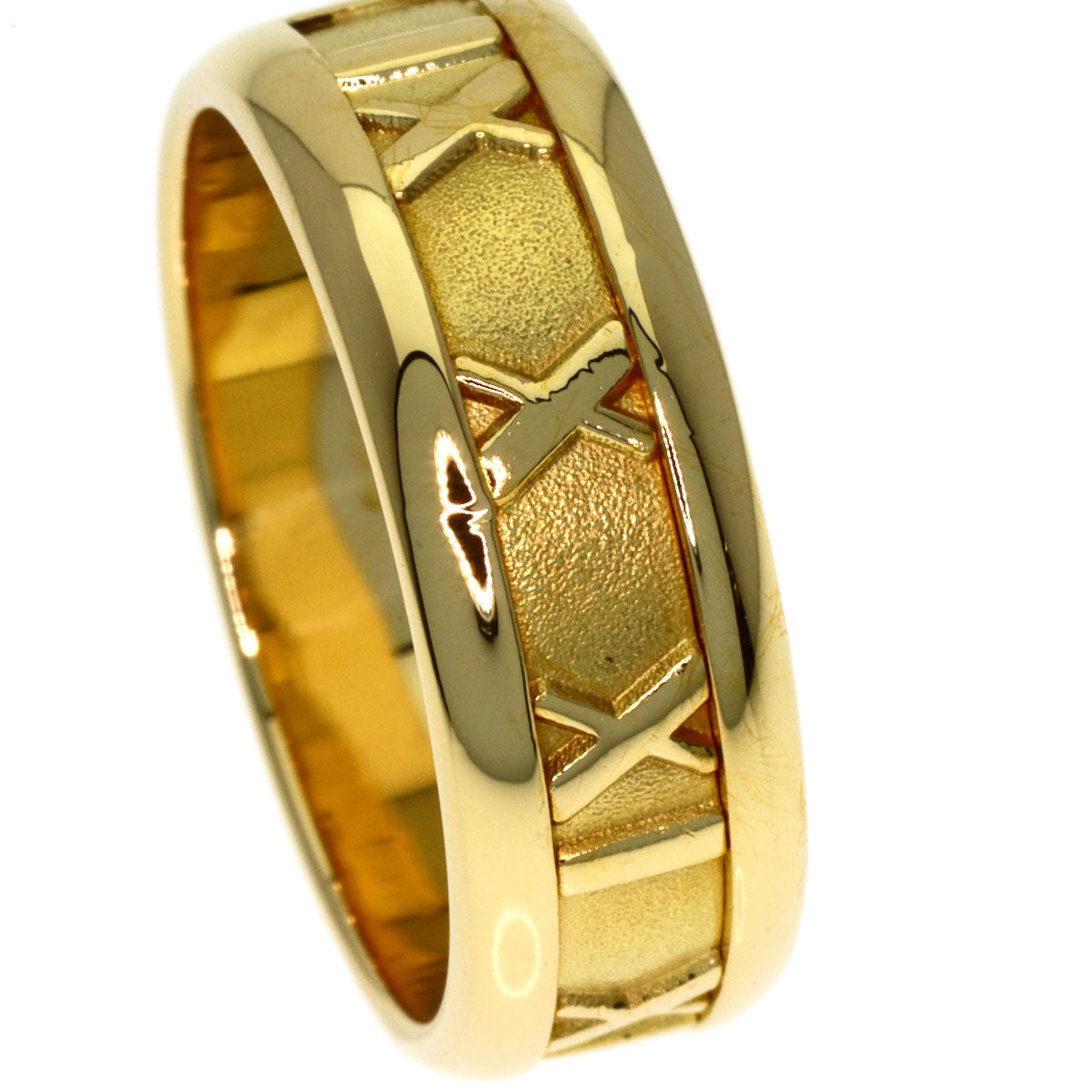 TIFFANY&Co. Atlas Ring K18 Yellow Gold Ladies [Used]