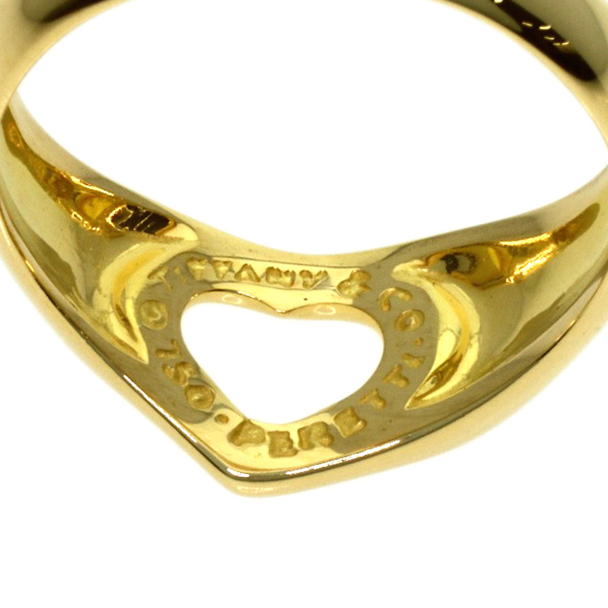 TIFFANY&Co. Open heart Ring K18 Yellow Gold Ladies [Used]