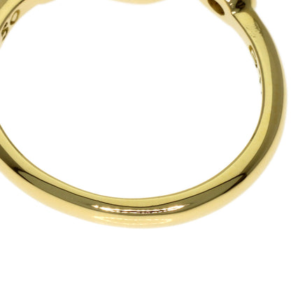 TIFFANY&Co. Closed Heart 2P Diamond Ring K18 Yellow Gold Ladies [Used]