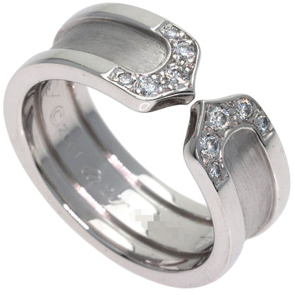 CARTIER C2 Diamond #48 Ring K18 White Gold Ladies [Used]