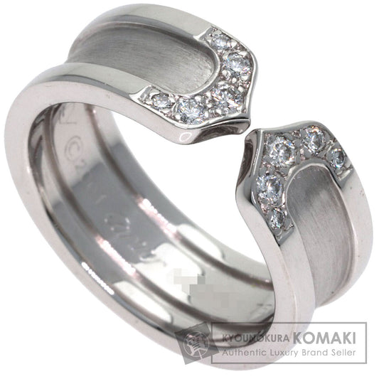 CARTIER C2 Diamond #48 Ring K18 White Gold Ladies [Used]