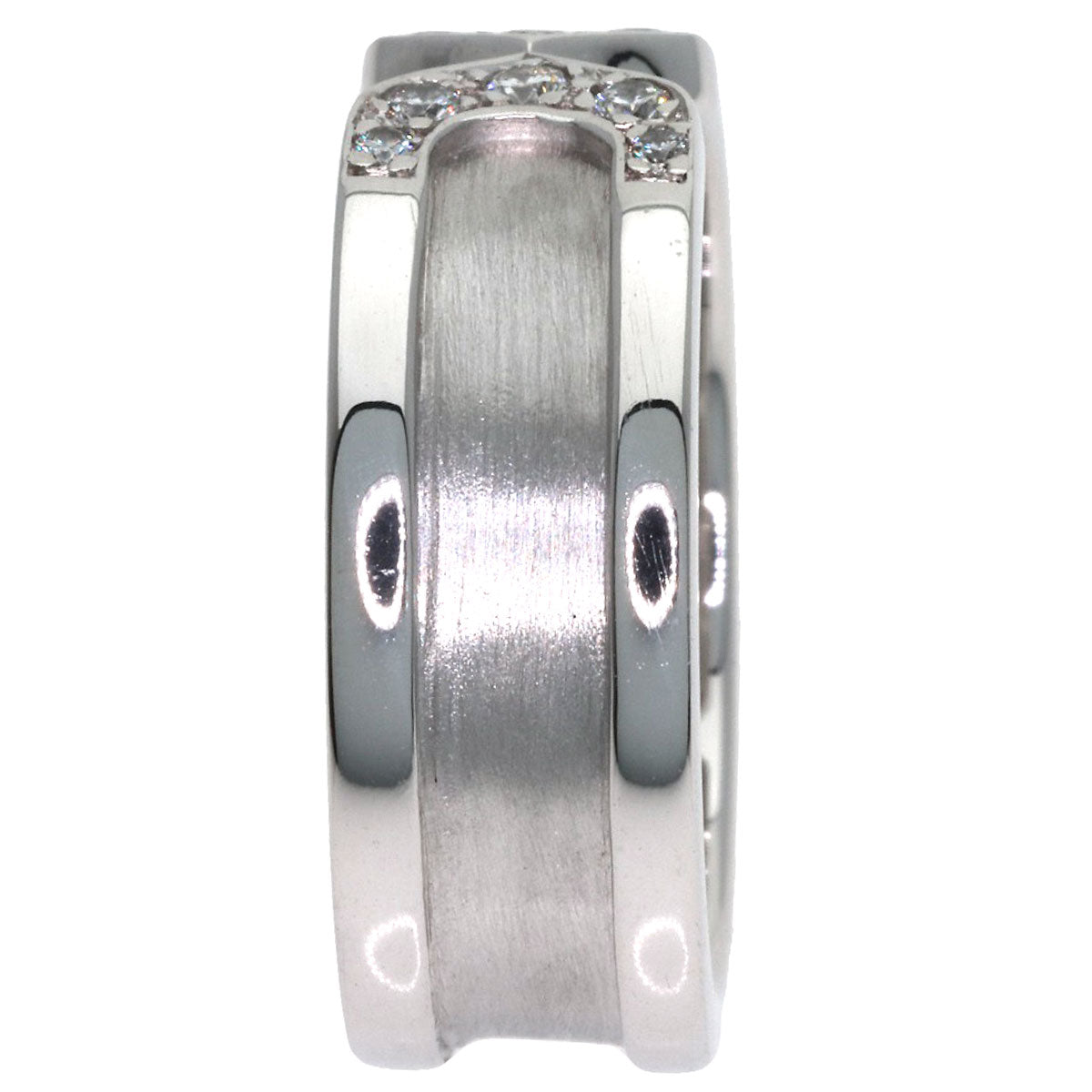 CARTIER C2 Diamond #48 Ring K18 White Gold Ladies [Used]