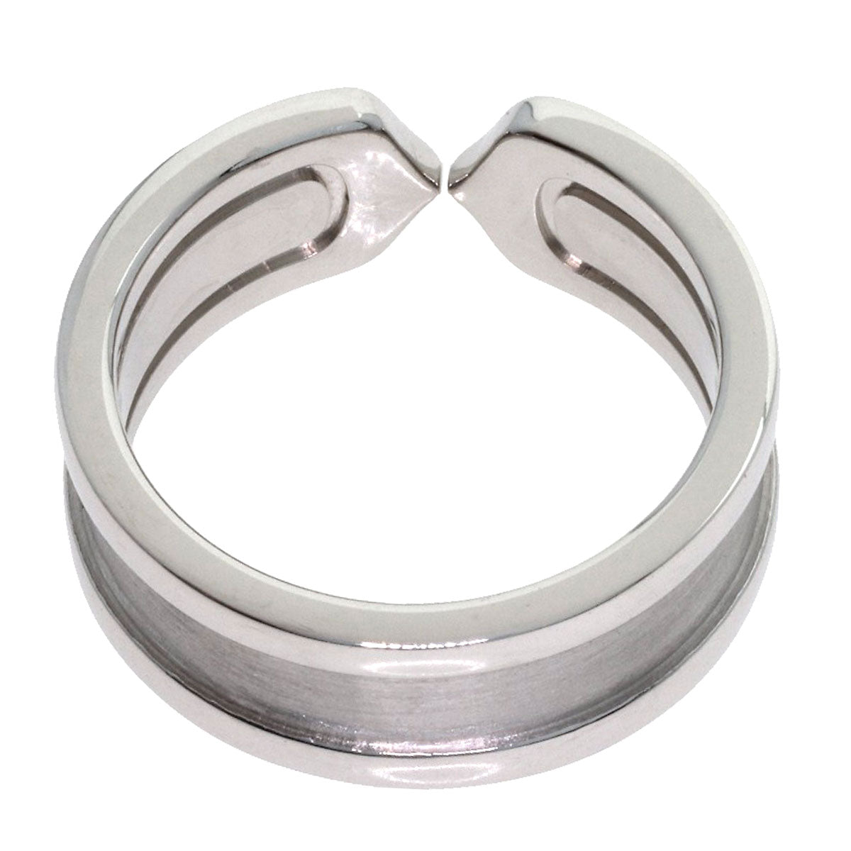 CARTIER C2 Diamond #48 Ring K18 White Gold Ladies [Used]