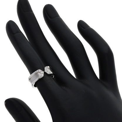 CARTIER C2 Diamond #48 Ring K18 White Gold Ladies [Used]