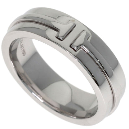 TIFFANY&Co. T narrow Ring K18 White Gold Ladies [Used]