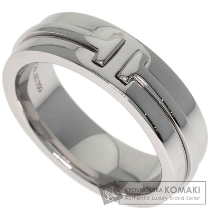 TIFFANY&Co. T narrow Ring K18 White Gold Ladies [Used]