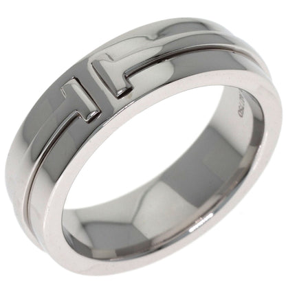 TIFFANY&Co. T narrow Ring K18 White Gold Ladies [Used]