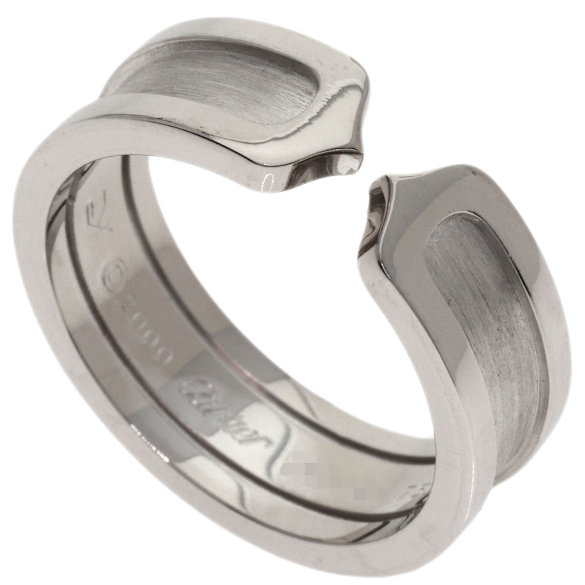 CARTIER C2 ring # 54 Ring K18 White Gold Ladies [Used]