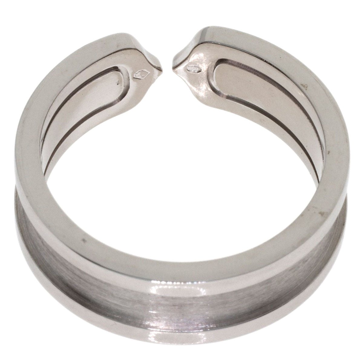 CARTIER C2 ring # 54 Ring K18 White Gold Ladies [Used]