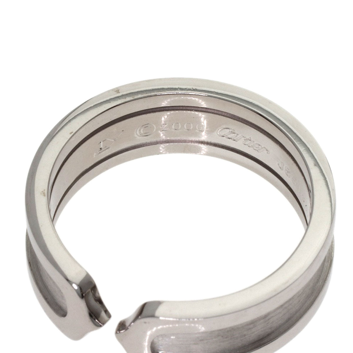 CARTIER C2 ring # 54 Ring K18 White Gold Ladies [Used]