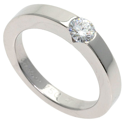CARTIER Date with Diamond #47 Ring K18 White Gold Ladies [Used]