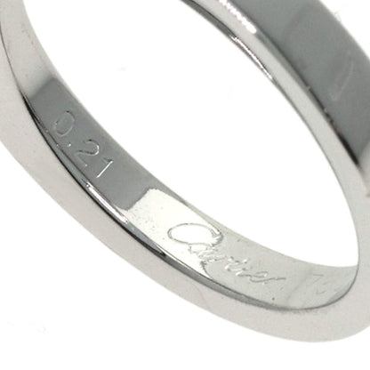 CARTIER Date with Diamond #47 Ring K18 White Gold Ladies [Used]