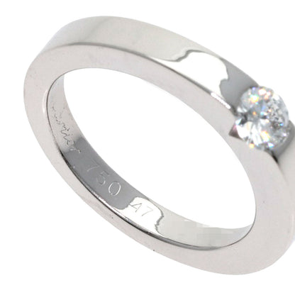 CARTIER Date with Diamond #47 Ring K18 White Gold Ladies [Used]