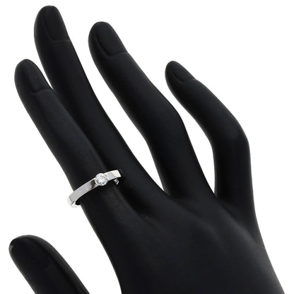 CARTIER Date with Diamond #47 Ring K18 White Gold Ladies [Used]