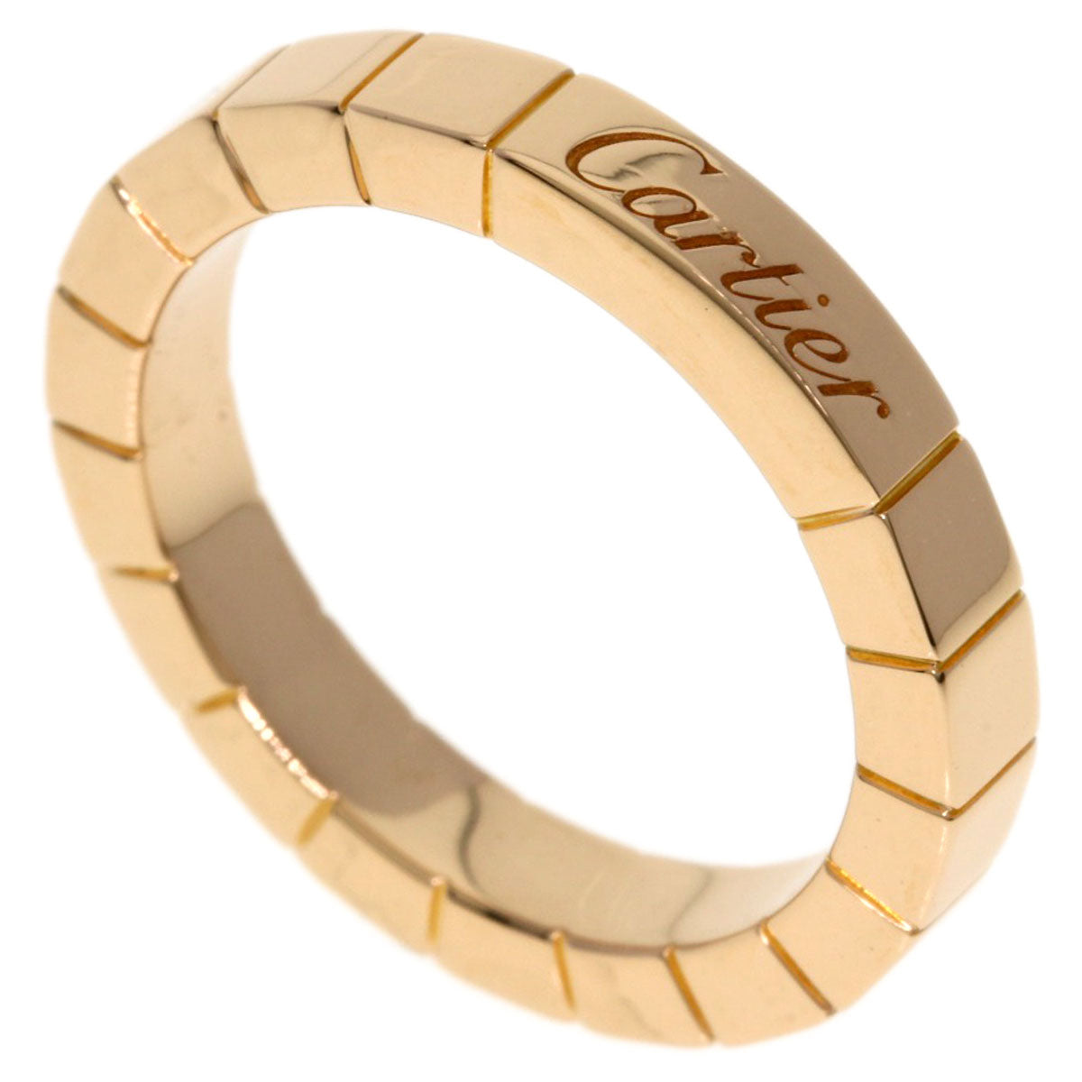 CARTIER Laniere # 48 Ring K18 Pink Gold Ladies [Used]