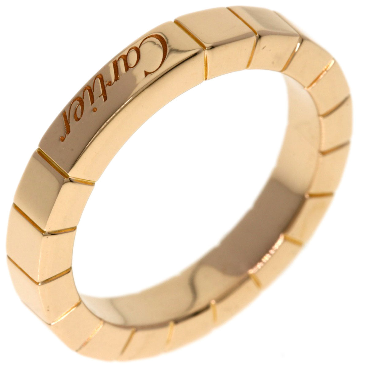 CARTIER Laniere # 48 Ring K18 Pink Gold Ladies [Used]