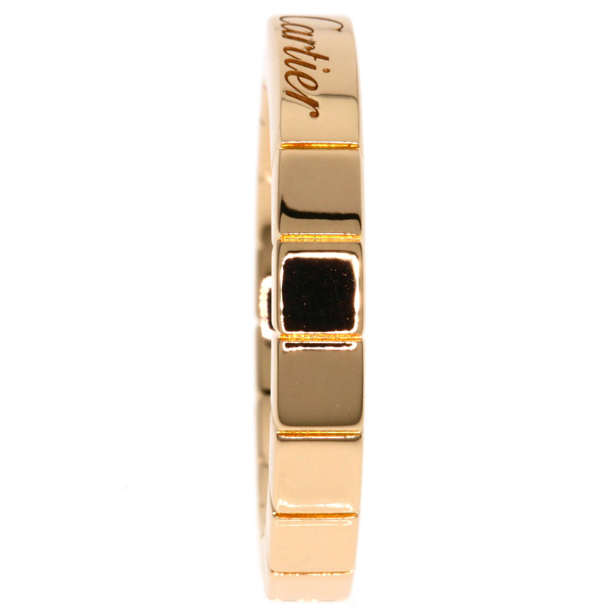 CARTIER Laniere # 48 Ring K18 Pink Gold Ladies [Used]