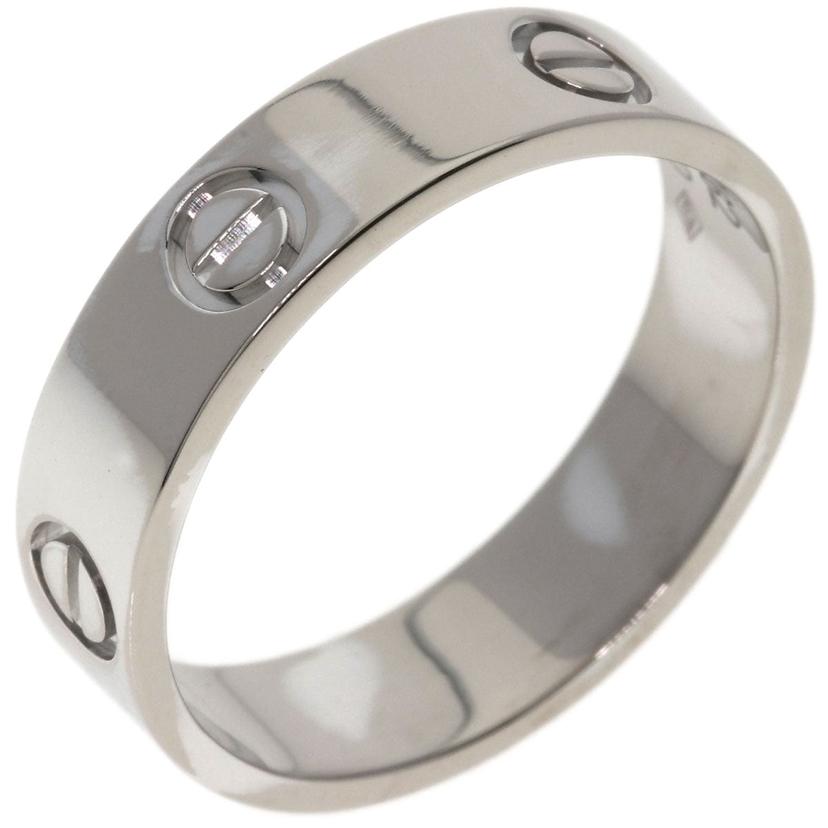 CARTIER love ring #62 Ring K18 White Gold Ladies [Used]