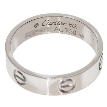CARTIER love ring #62 Ring K18 White Gold Ladies [Used]