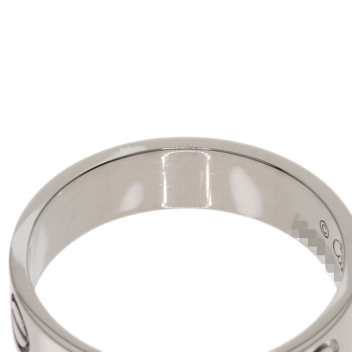 CARTIER love ring #62 Ring K18 White Gold Ladies [Used]