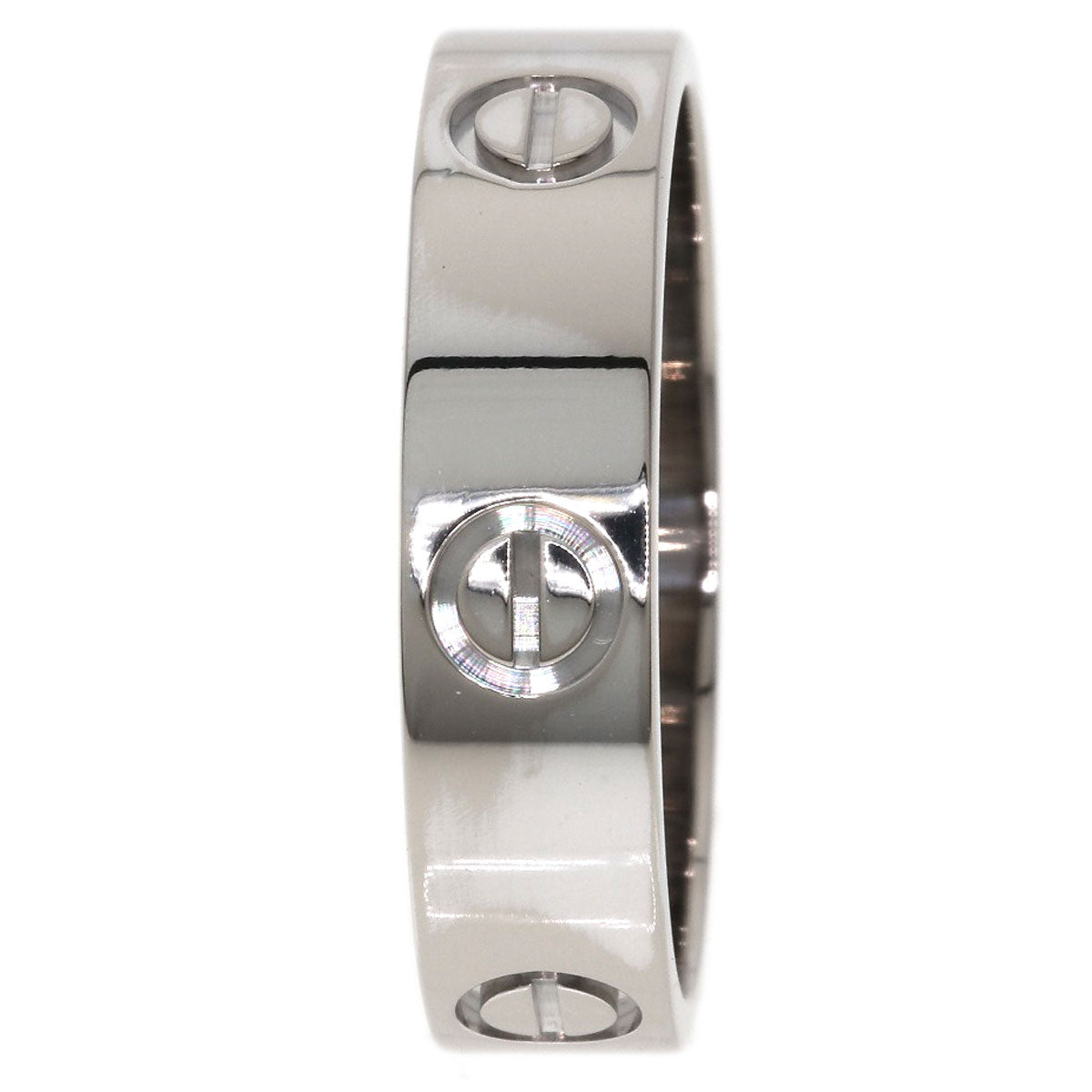 CARTIER love ring #62 Ring K18 White Gold Ladies [Used]