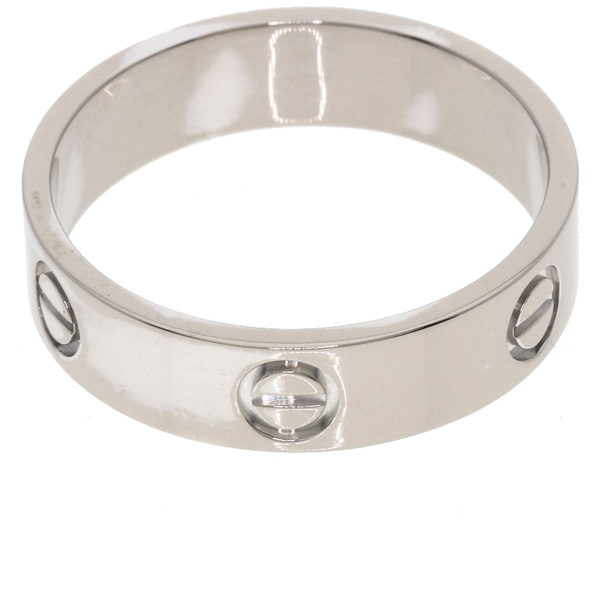 CARTIER love ring #62 Ring K18 White Gold Ladies [Used]