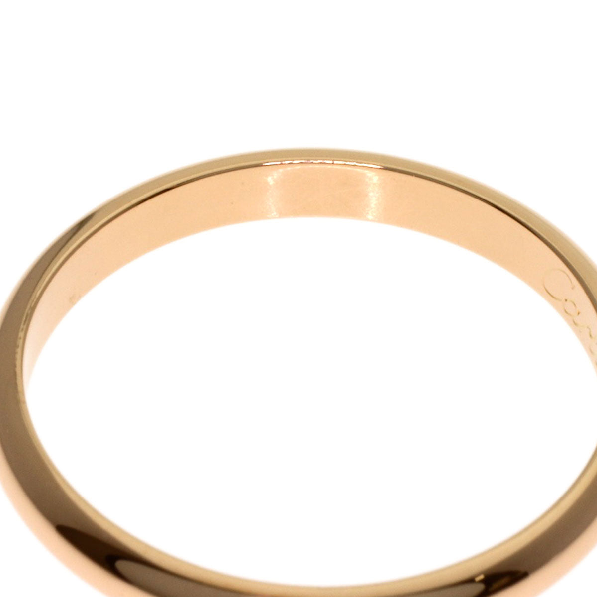 CARTIER Wedding #52 Ring K18 Pink Gold Ladies [Used]