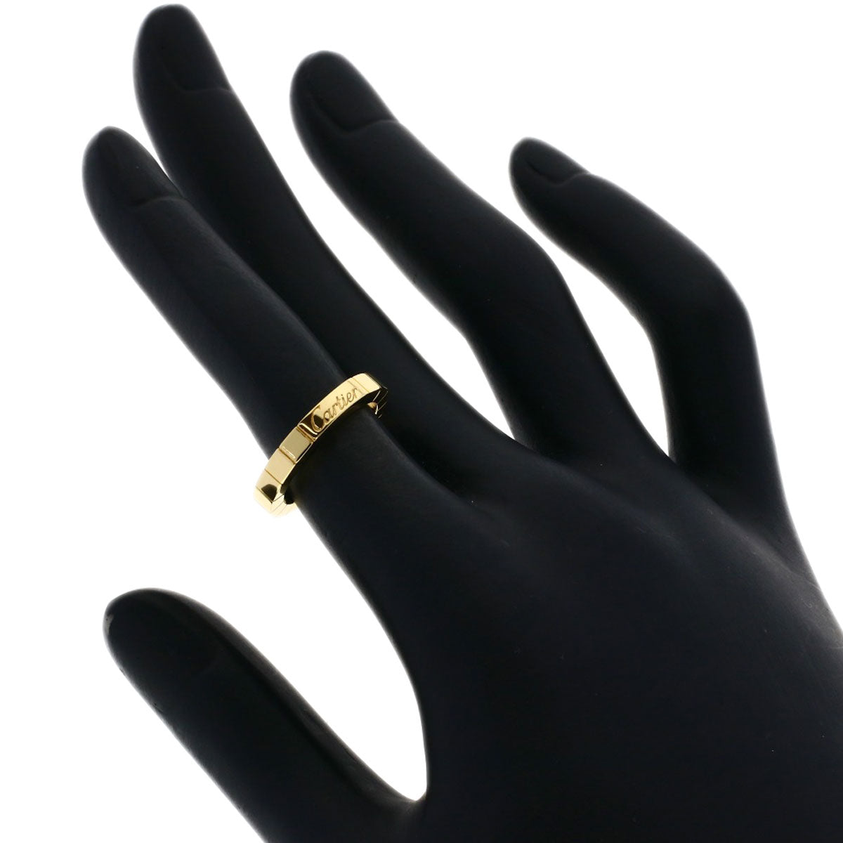 CARTIER Lanier # 47 Ring K18 Yellow Gold Ladies [Used]