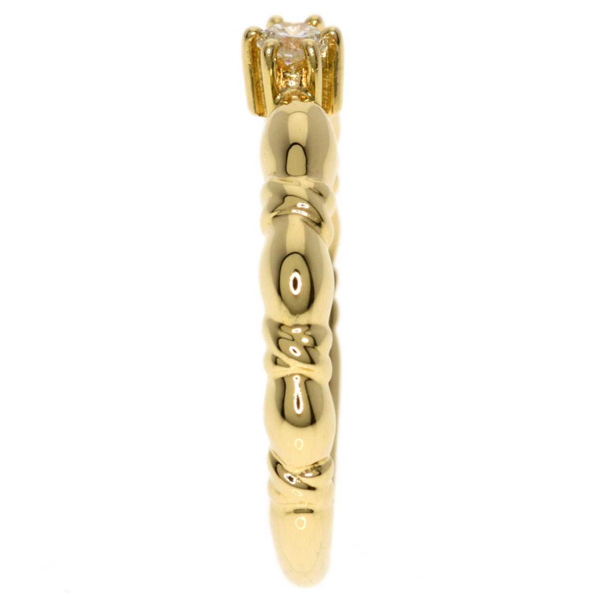 TASAKI Diamond Ring K18 Yellow Gold Ladies [Used]