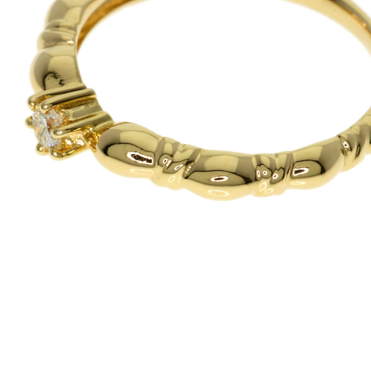 TASAKI Diamond Ring K18 Yellow Gold Ladies [Used]