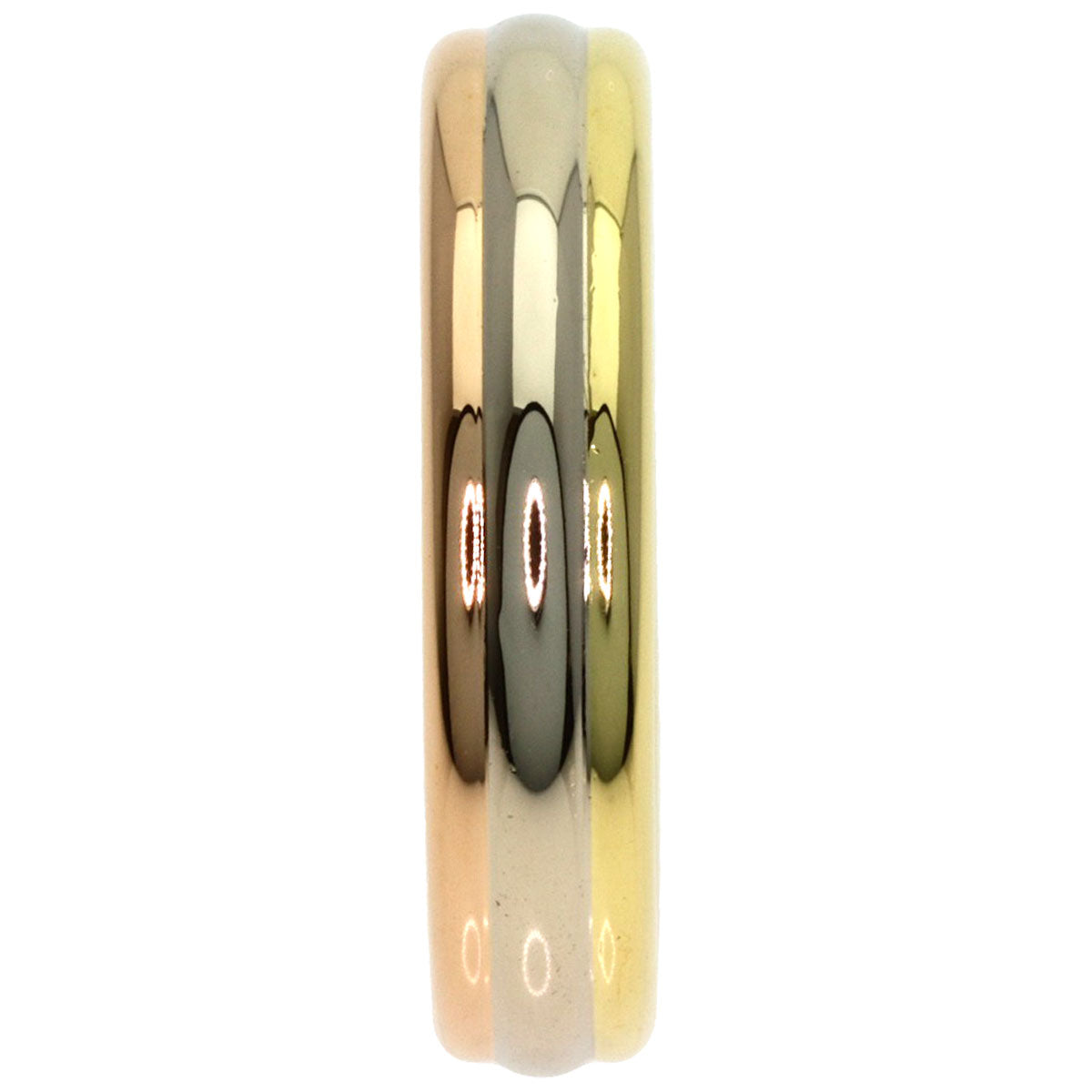 CARTIER Three Color #57 Ring K18 Yellow Gold 18K Pink GoldLadies [Used]