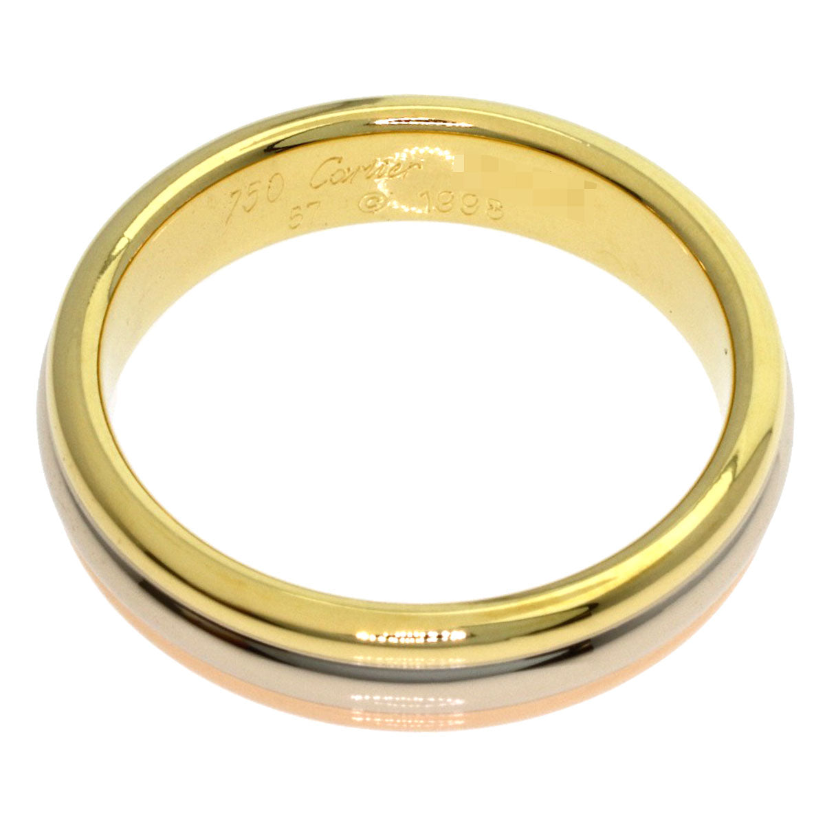 CARTIER Three Color #57 Ring K18 Yellow Gold 18K Pink GoldLadies [Used]