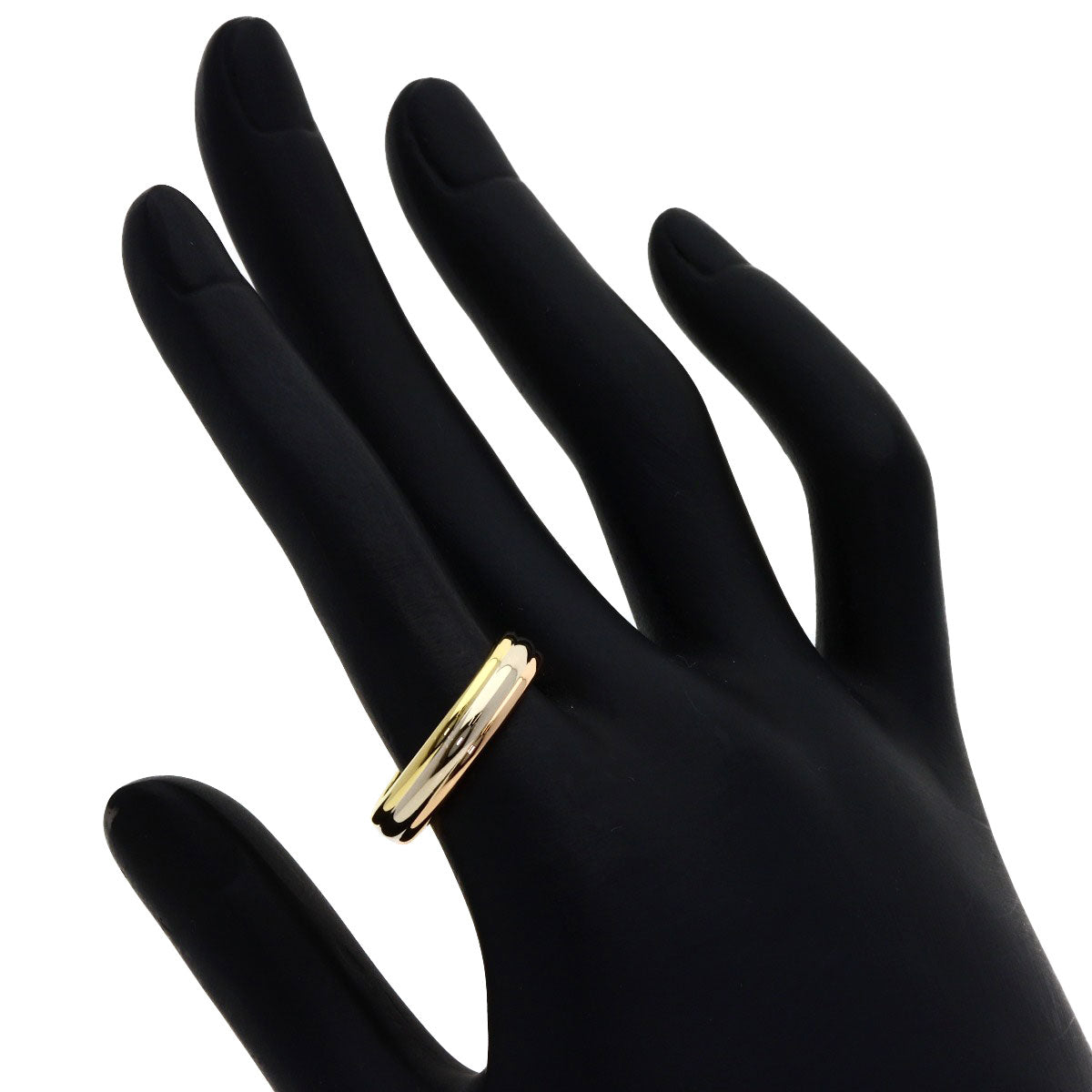 CARTIER Three Color #57 Ring K18 Yellow Gold 18K Pink GoldLadies [Used]