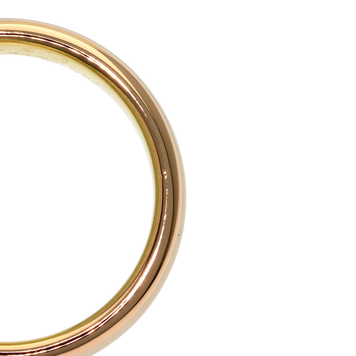 CARTIER Three Color #57 Ring K18 Yellow Gold 18K Pink GoldLadies [Used]