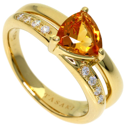TASAKI Colored Stone Diamond Ring K18 Yellow Gold Ladies [Used]